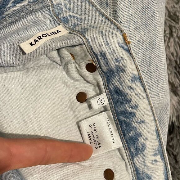 NWT! GRLFRND Karolina High Rise Acid Wash Button Fly Skinny Jean in Never Again - Picture 12 of 12